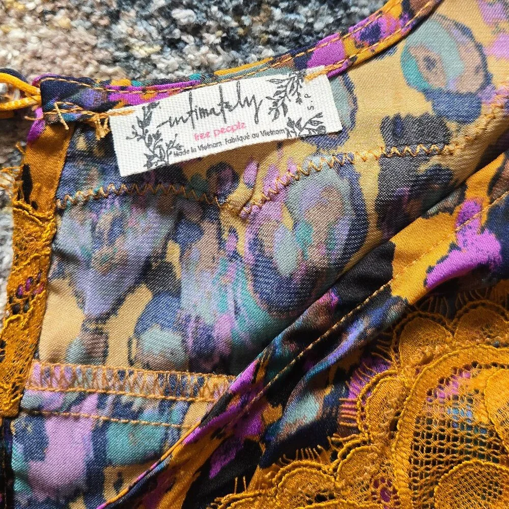 Free People Intimately Multi Color Lace Tank - Picture 7 of 9